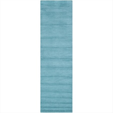 Safavieh 2 ft. - 3 in. x 8 ft. Runner- Shag Himalaya Turquoise Hand Loomed Rug HIM610A-28